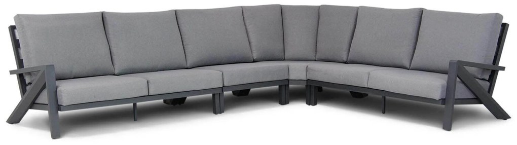 Hoek loungeset 6 personen Aluminium Grijs Santika Furniture Santika Cinta