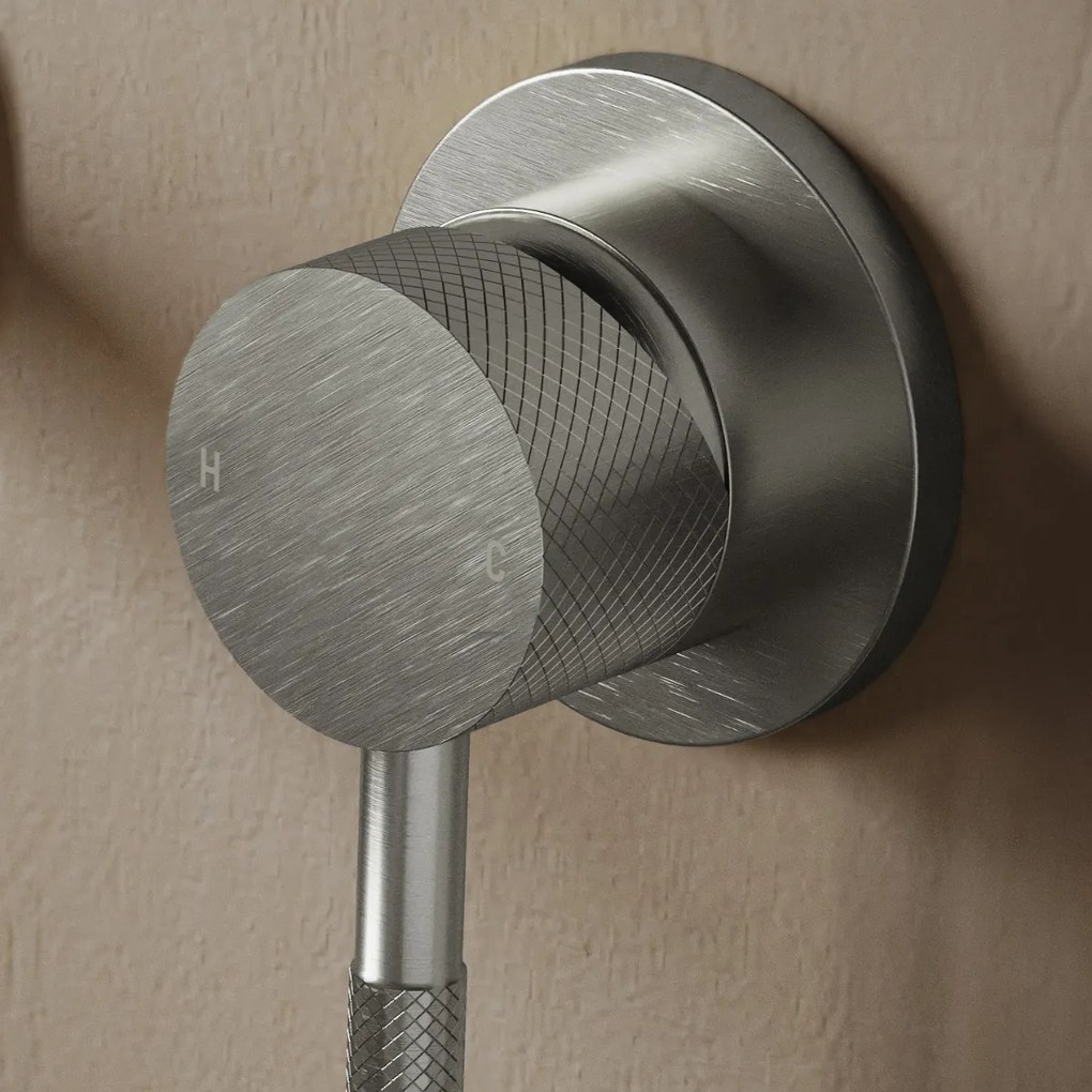 Saniclear Exclusive Curved inbouw wastafelkraan RVS