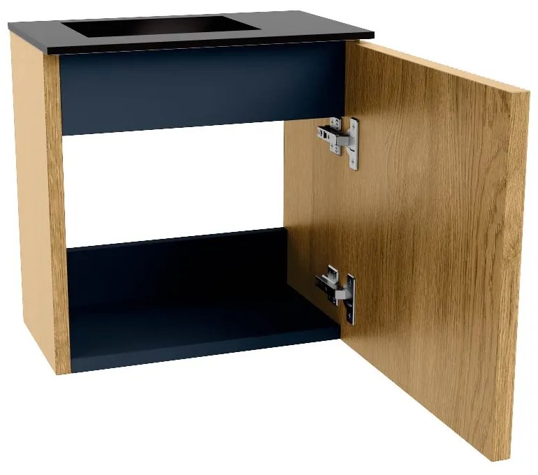 Mondiaz Joya 40cm toiletmeubel oak met wastafel faye links zonder kraangat urban