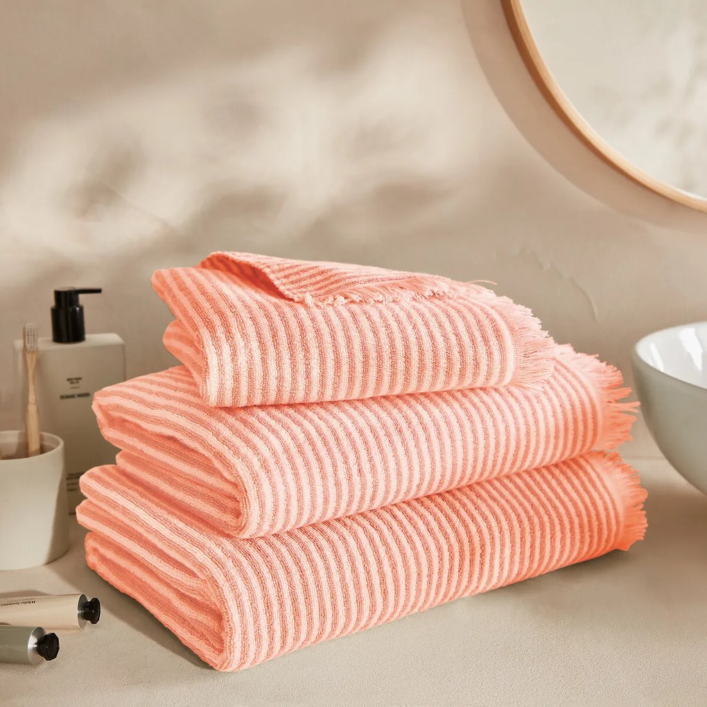 Gestreepte handdoek in badstof Malo 500 g/m2