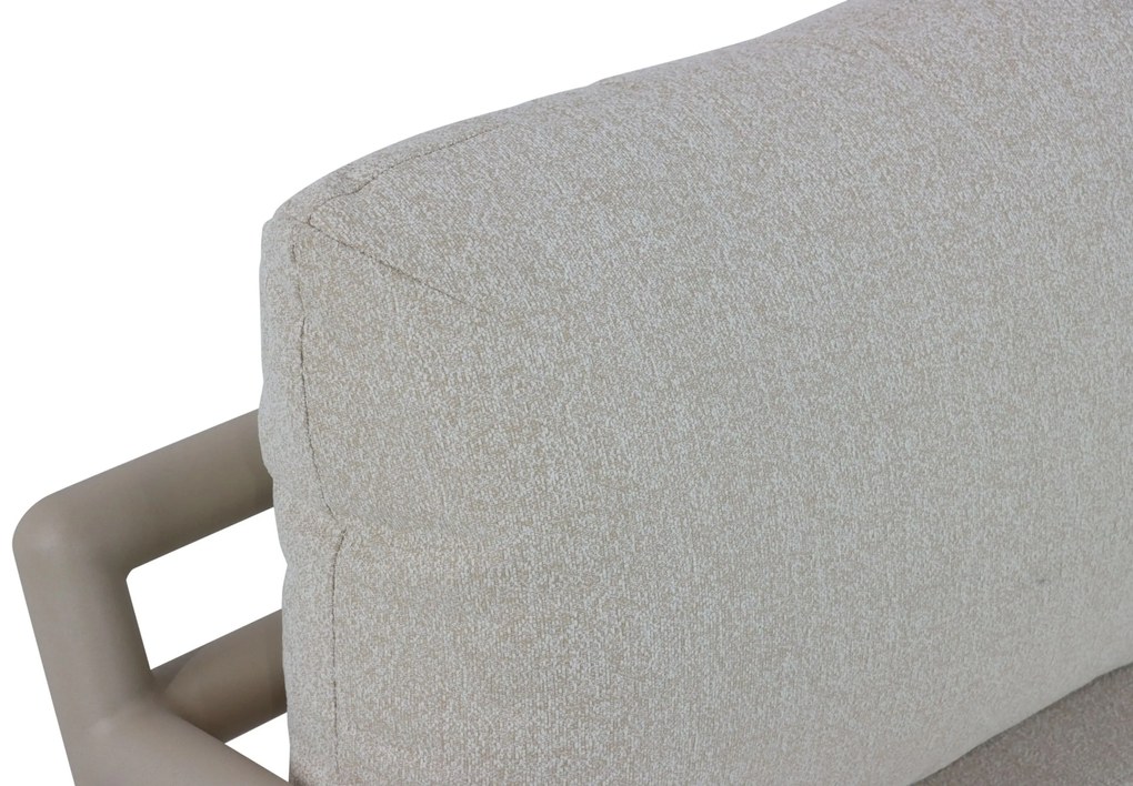 Hoek loungeset 5 personen Aluminium Taupe Santika Furniture Santika