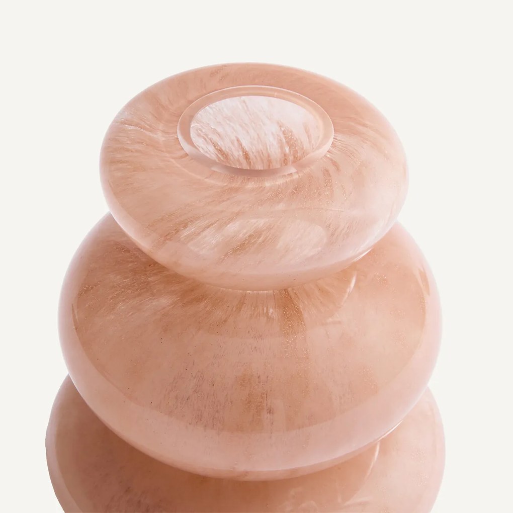 Mondgeblazen glazen vaas, hoogte 20 cm, FYSA