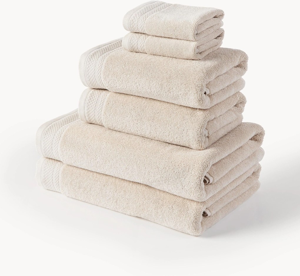 Handdoekenset Premium van biokatoen, in verschillende setgroottes