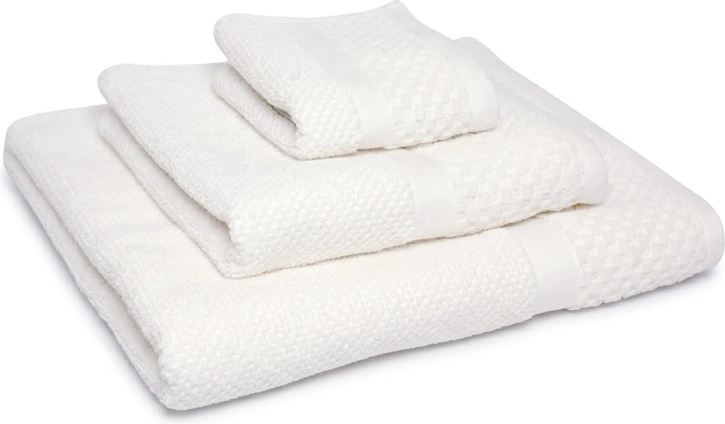Handdoek Soft Popcorn Collectie – 6 stuks – 50×90 – wit