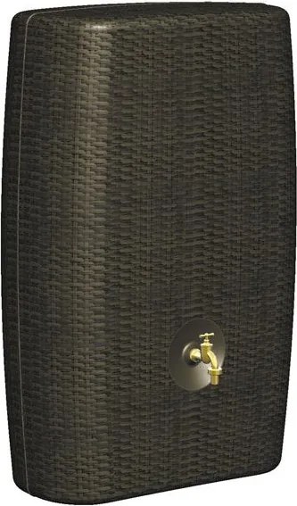 Garantia sunda Wicker - Regenton muurmodel - 40x80x118cm - zonder kraantje - 300 liter