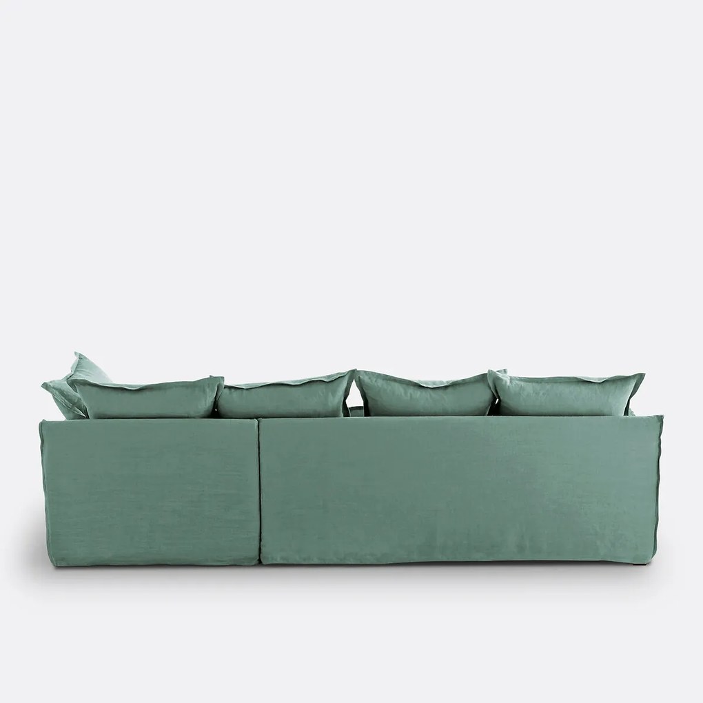 Hoes in linnen voor hoekbank Odna