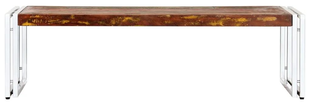 vidaXL Salontafel 120x60x35 cm massief gerecycled hout