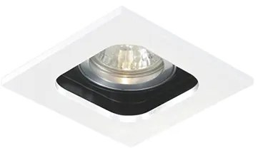 BWS Inbouwspot LED Kiana 1 10x10x9cm 575L 6.8W 20° Vierkant Aluminium Wit