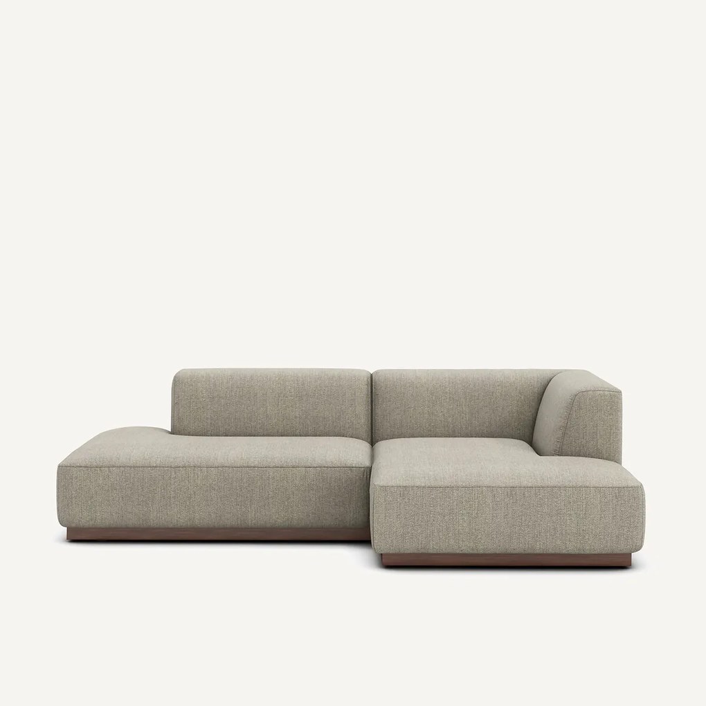 XL rechte hoekbank in tweed, JACOPO