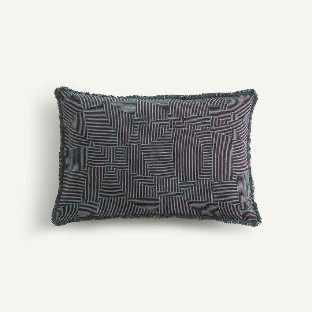 Geborduurde kussenhoes van linnen en katoen, SORINE