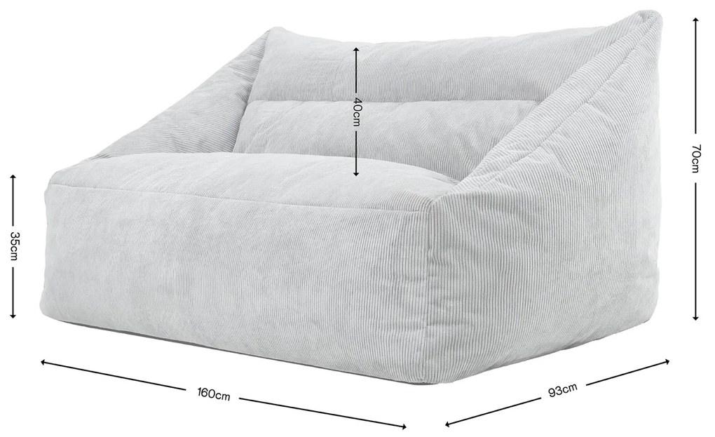 Cecilia Fine Cord Zitzak Bean Bag