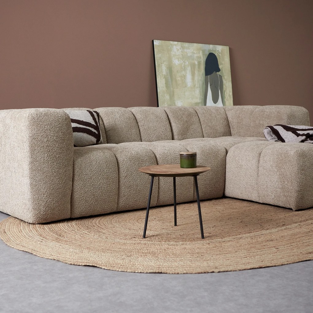 Design Bank Beige Hoek Rechts