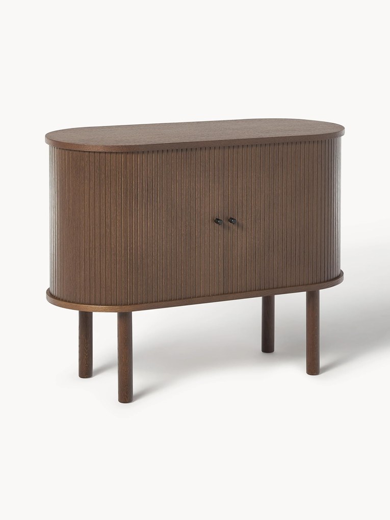 Kleine dressoir Calary met gefronste voorkant