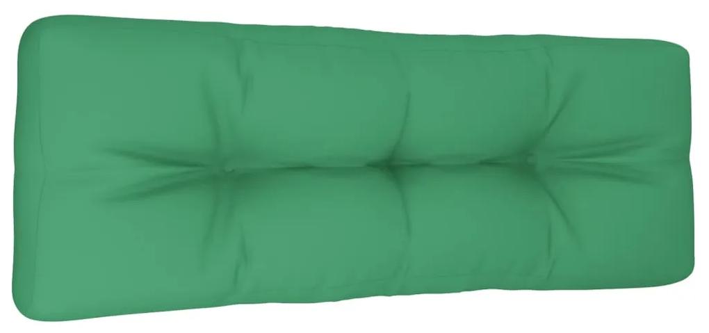 vidaXL Bankkussen pallet 120x40x10 cm groen