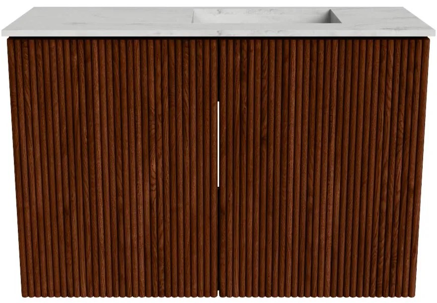 Mondiaz Joya DLux 60cm toiletmeubel ruby met wastafel faye rechts zonder kraangat opalo