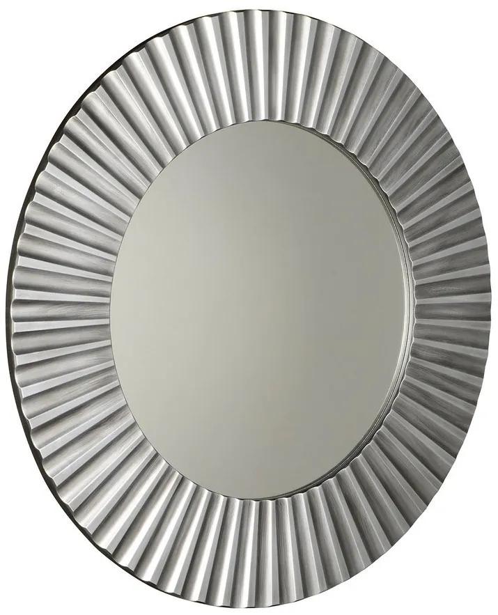 Pride Spiegel met frame diameter 90cm zilver