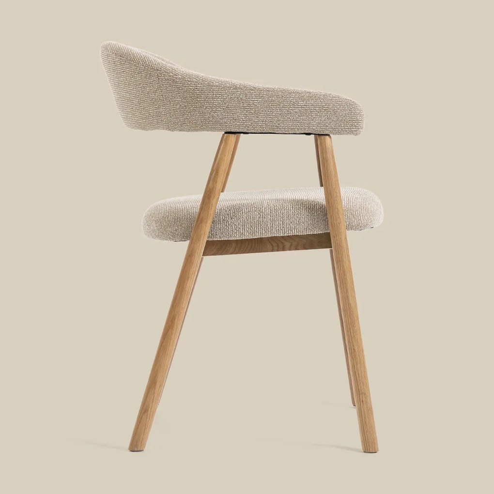 Eiken Eetkamerstoel Ronde Rugleuning