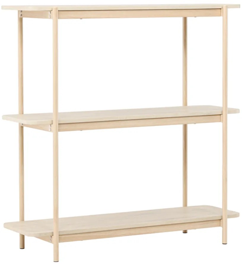 Openkast Met Drie Planken Whitewash - 120x40x120cm.