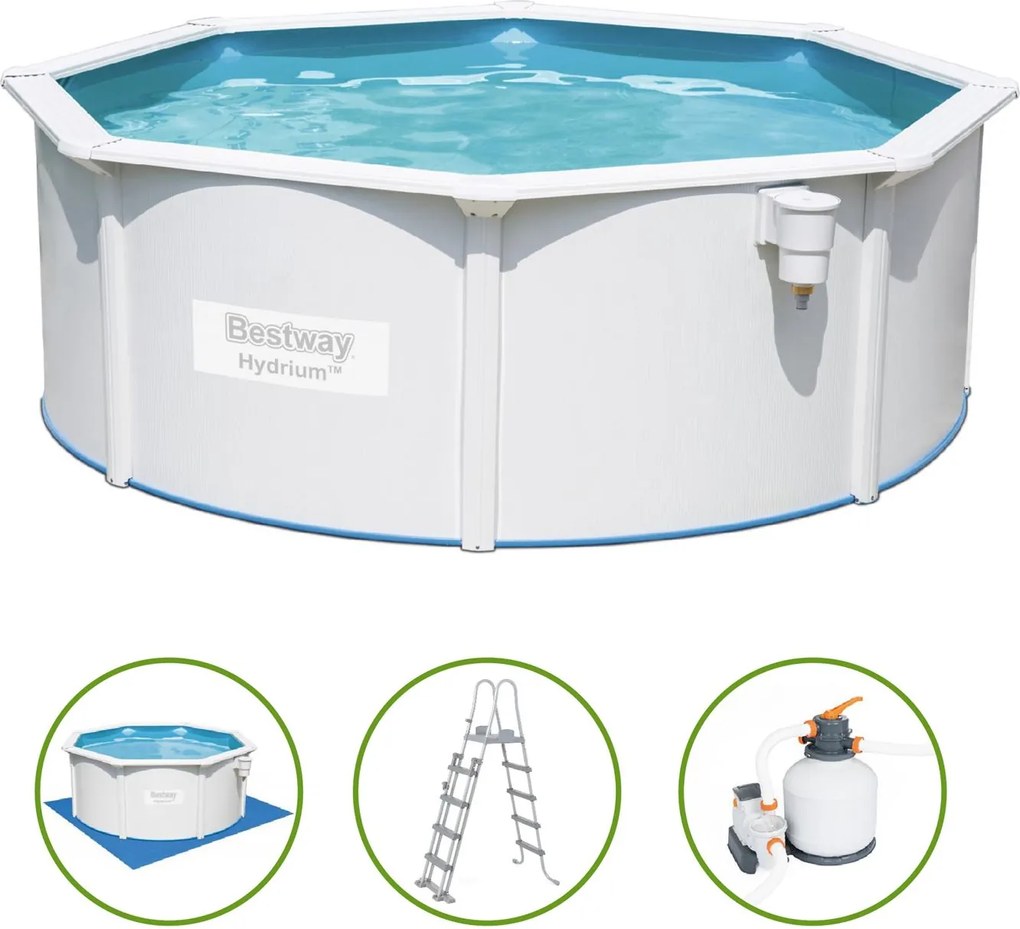 Bestway Hydrium opbouwzwembad Jersey - rond - Diameter 360 x H120 cm