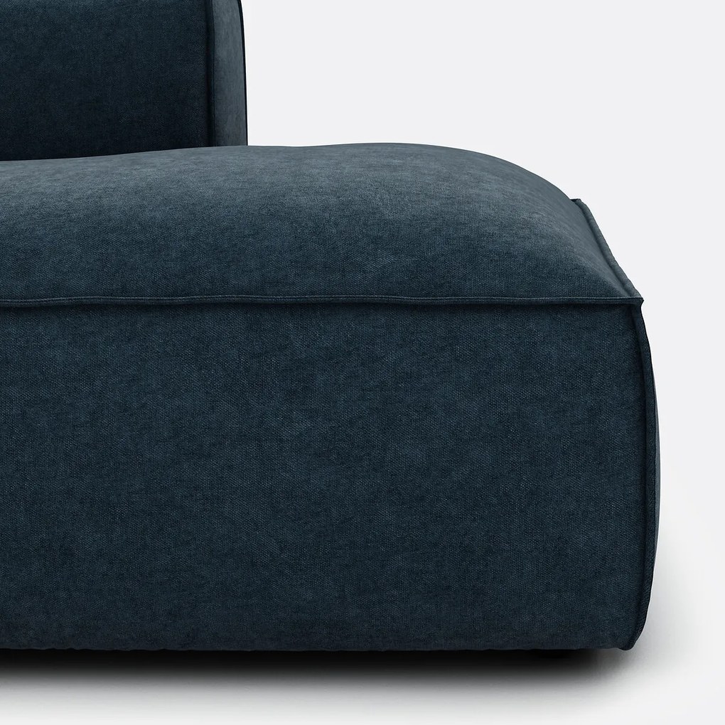 4-zits bank met hoek van ribfluweel met structuur, Seven