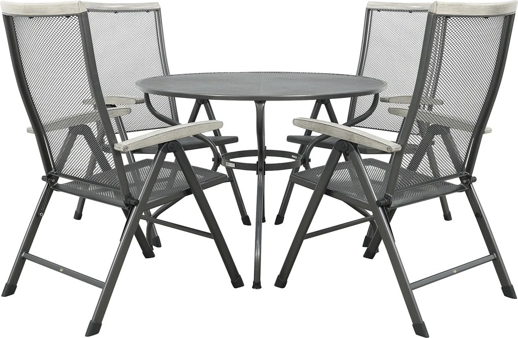 Royal Garden Balero ronde verstelbare tuinset strekmetaal Ø105 cm.