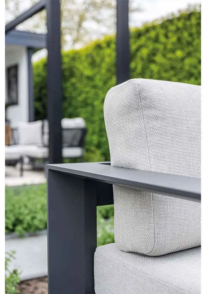 Garden Impressions Malakka loungeset 3 - delig carbon black/valley sand