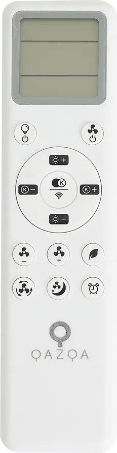 Plafondventilator zwart incl. LED met afstandsbediening - Steer