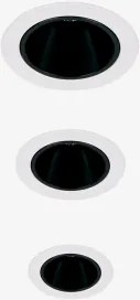 Pack Van 3 Inbouw Led-downlights Met Ø3 Cm Frames Voor Buitengebruik, Gemaakt Van Aluminium, Met Geleidelijke Aan- En Uitschakel Wit – Zwart & 3 W & 2