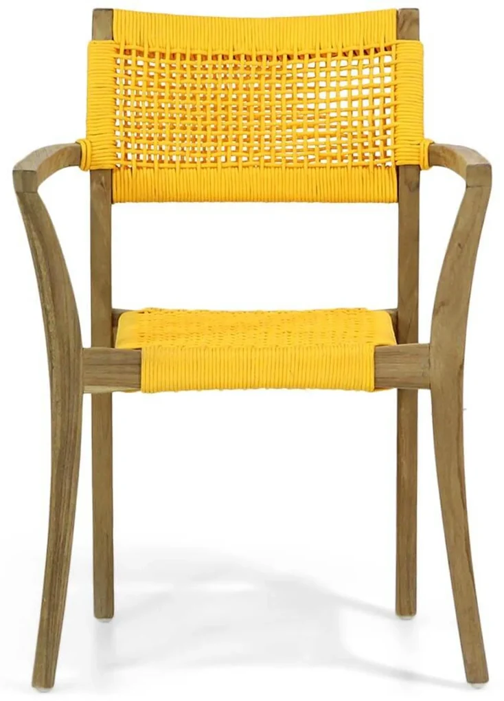 Tuinset 4 personen 90 cm Teak Geel Lifestyle Garden Furniture Dallas/Bristol