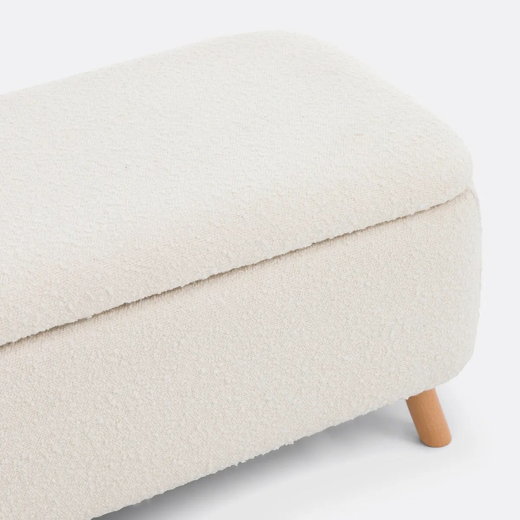 Bedbank van bouclé, Jimi