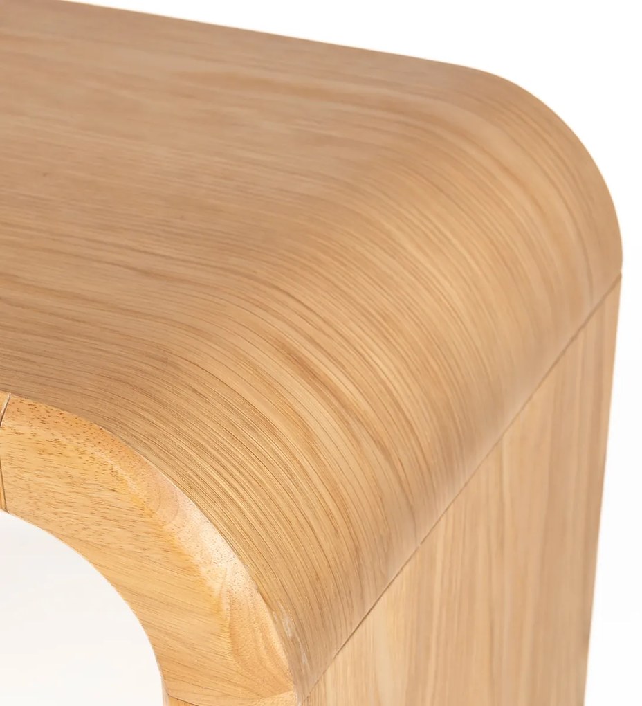 Zuiver Brave Console Tafel Gebogen Eiken - 120 X 38cm.
