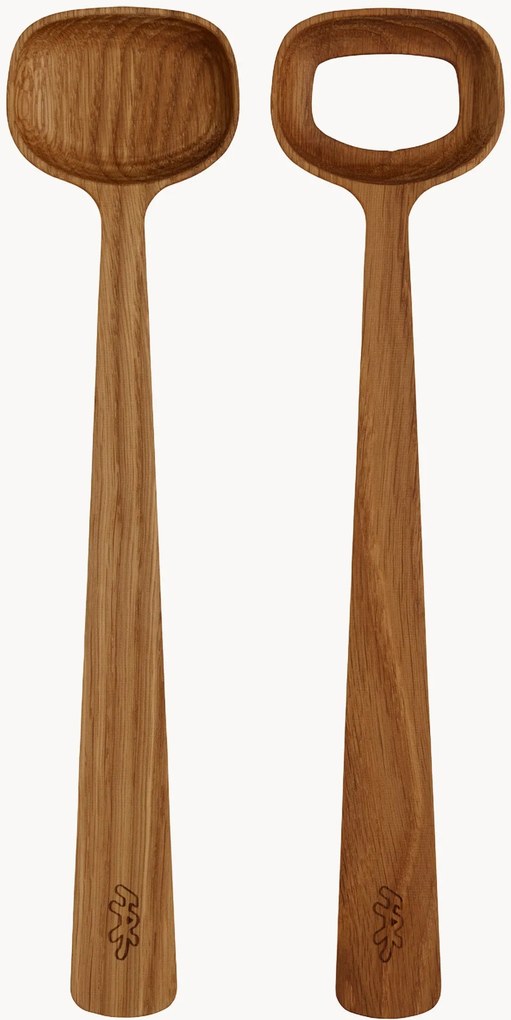 Eikenhouten saladebestek Hammershøi, 2-delig