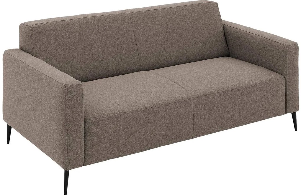 Goossens Key West bruin, stof, 2,5-zits, modern design