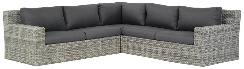 Hoek loungeset 5 personen Wicker Grijs  Garden Collections Amico