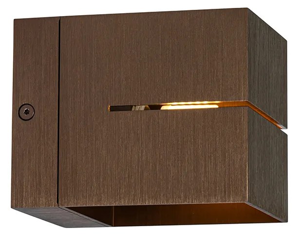 Set van 4 smart wandlampen donkerbrons 9,7 cm incl. Wifi G9 - Transfer Groove