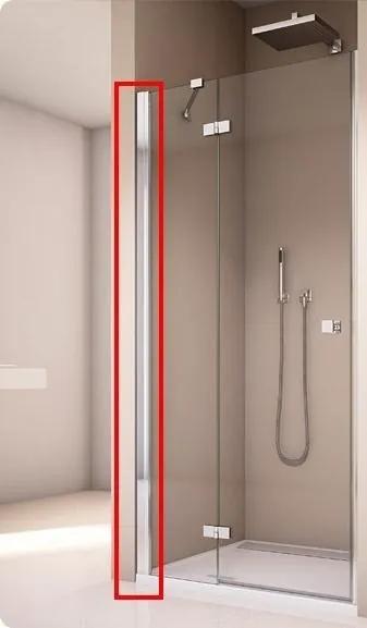 Annea sluitprofiel voor douchewand, aluminium, hoogte 2000 mm