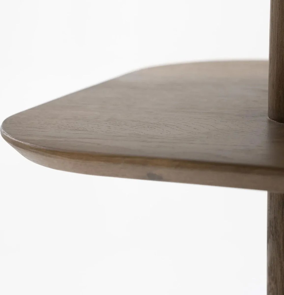 Open Wandkast Eikenhout Bruin - 180x40x180cm.