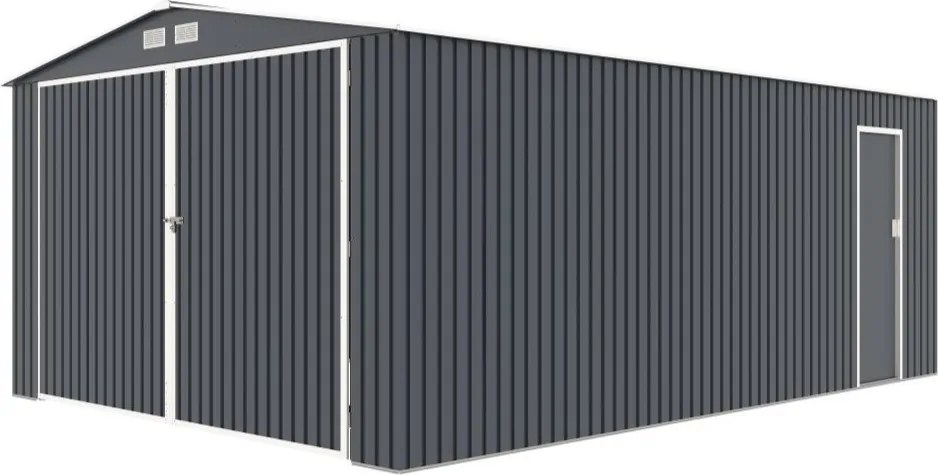 Palmer metalen garage 3,8 x 5,4 m CoverTech antraciet