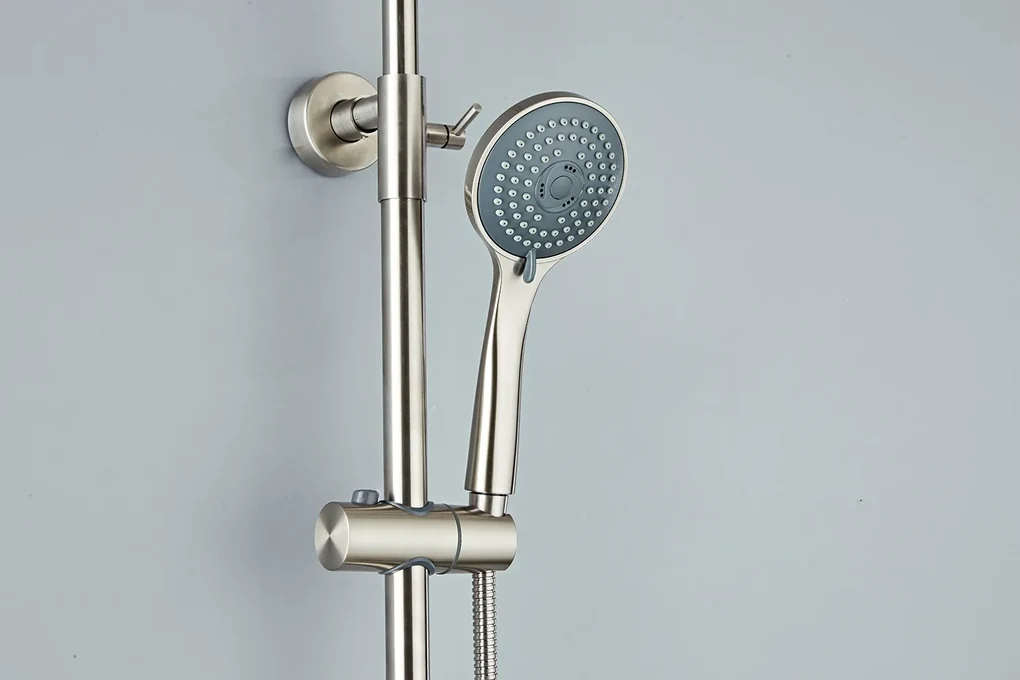 Saniclear Exclusive volledig 304 RVS regendouche opbouw 30cm met 3 standen handdouche