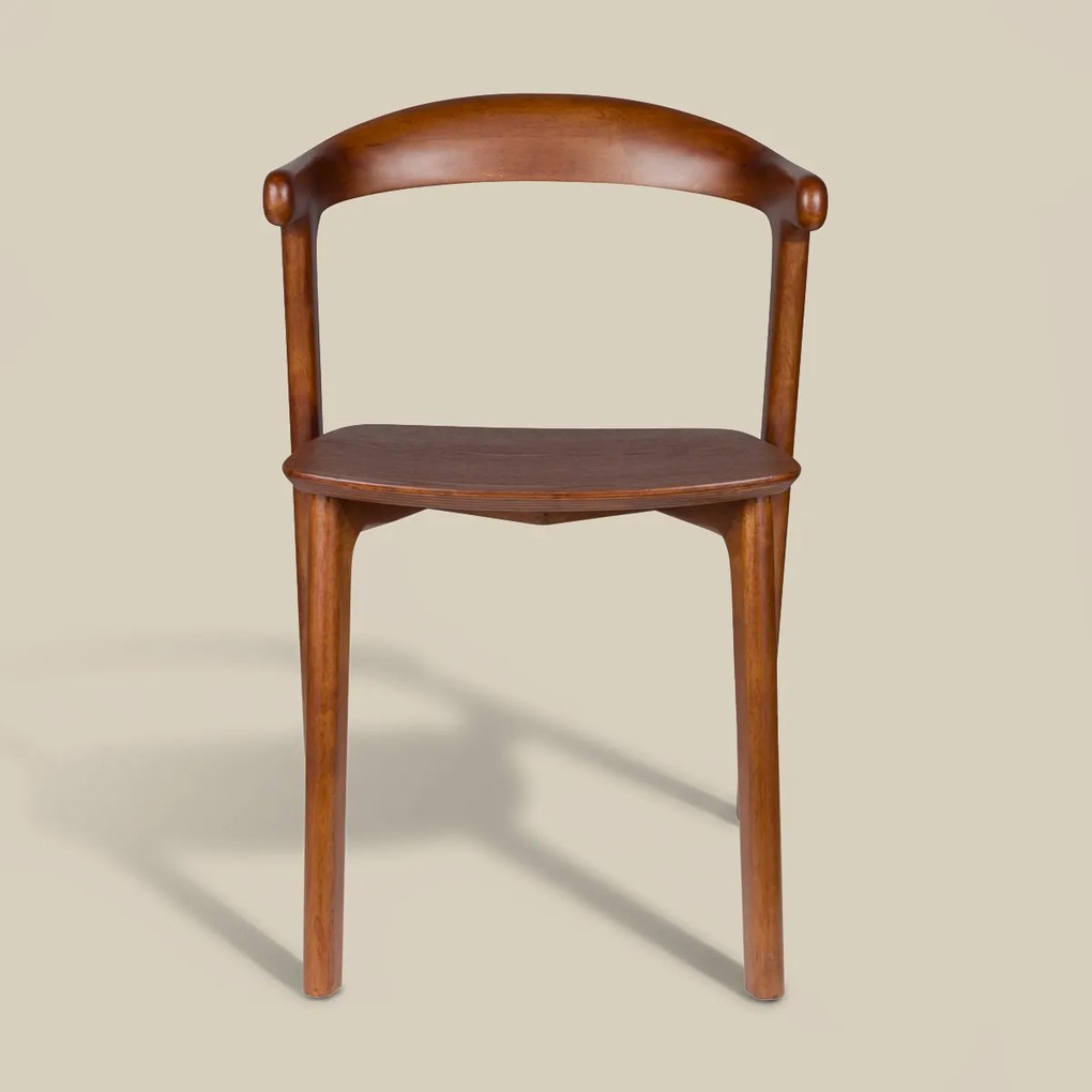 Walnoot Eetkamerstoel Minimalistisch