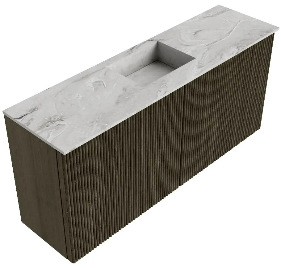 Mondiaz Joya DLux 90cm toiletmeubel shadow met wastafel faye midden zonder kraangat glace