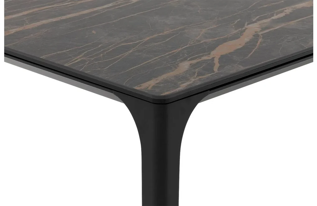 Goossens Excellent Eettafel Cipressen, Rechthoekig 180 x 90 cm met afgeronde hoeken