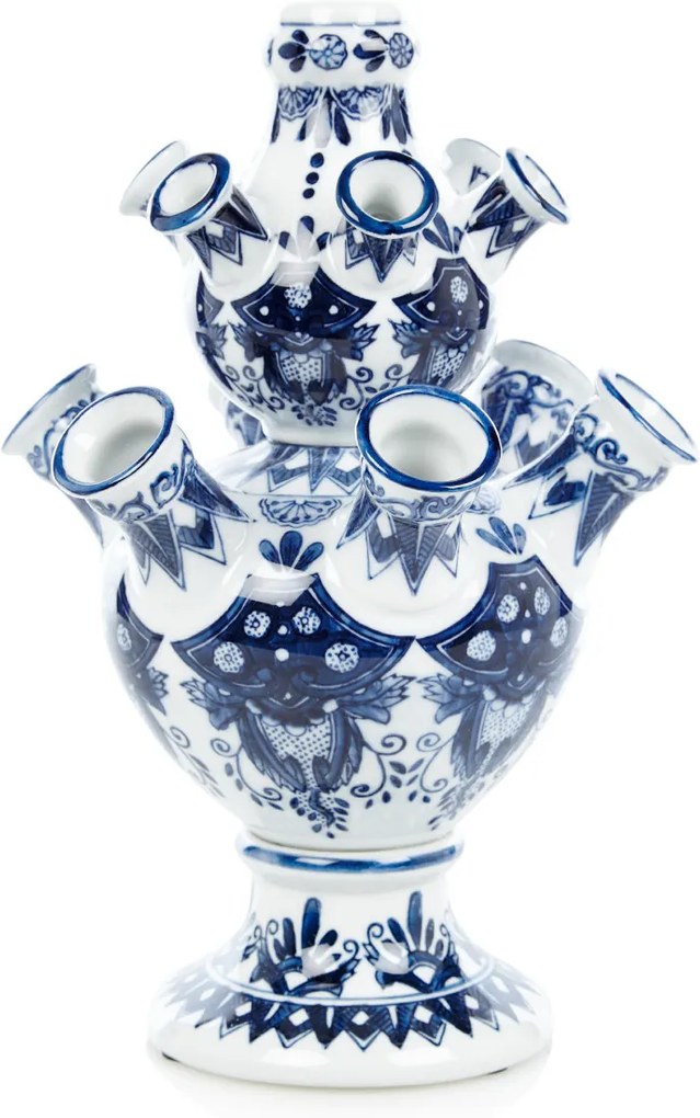 &Klevering Pyramid tulpenvaas van porselein 31 cm