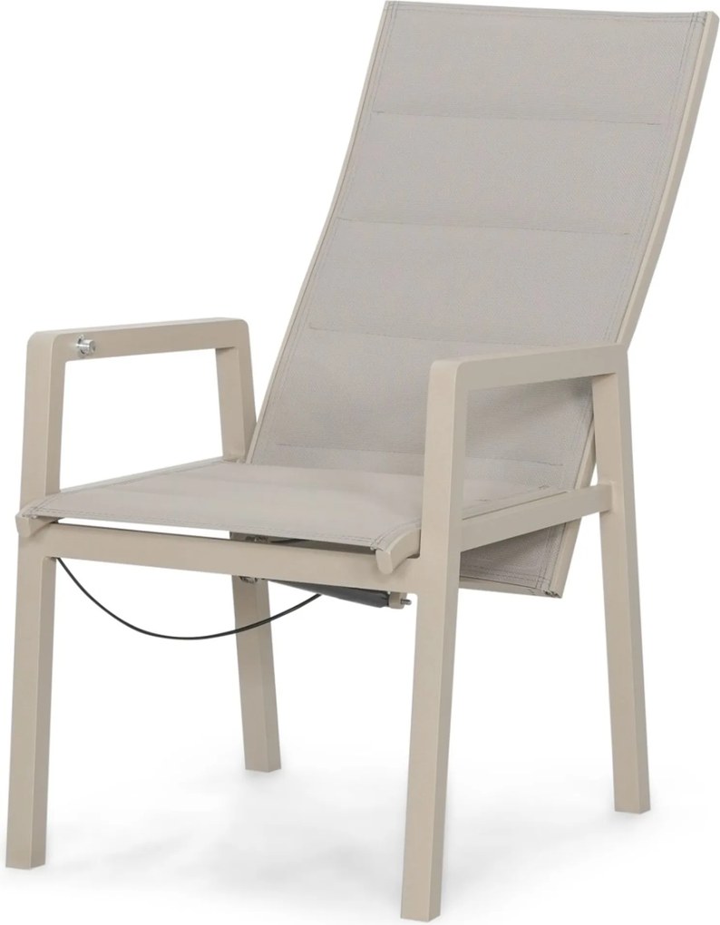 Tuinset 6 personen 220 cm Aluminium Taupe Lifestyle Garden Furniture Essence/Camila