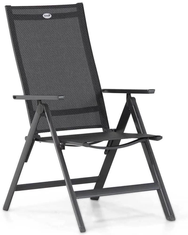 Tuinset 4 personen 180 cm Aluminium/textileen Grijs Hartman Aruba/Pallazo