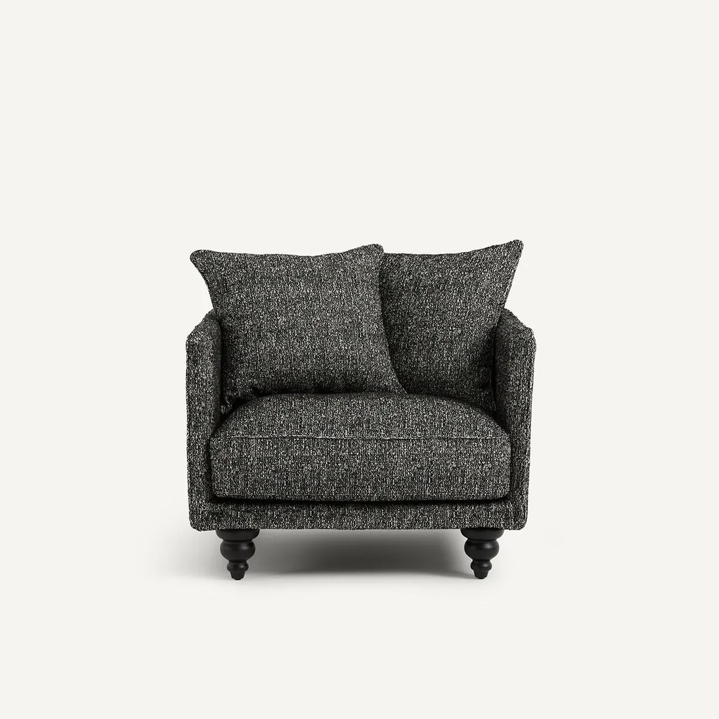 Fauteuil in badstof, LAZARE