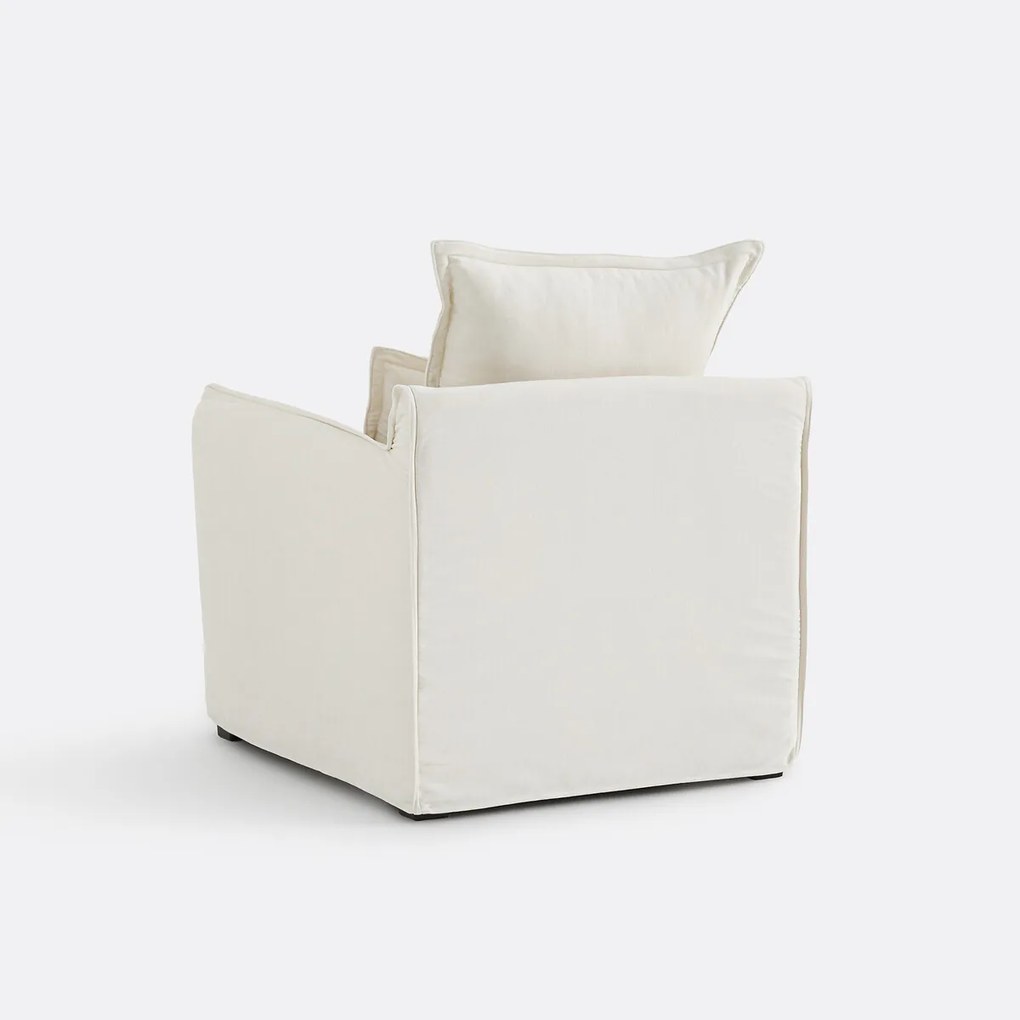 Fauteuil, afneembare hoes, in gemêleerd polyester, ODNA