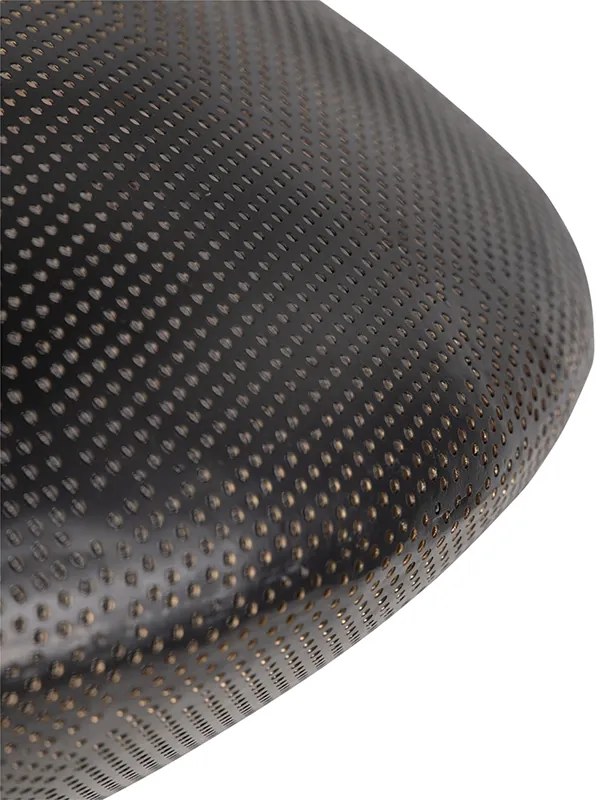 Oosterse hanglamp zwart met goud 60 cm - Radiance