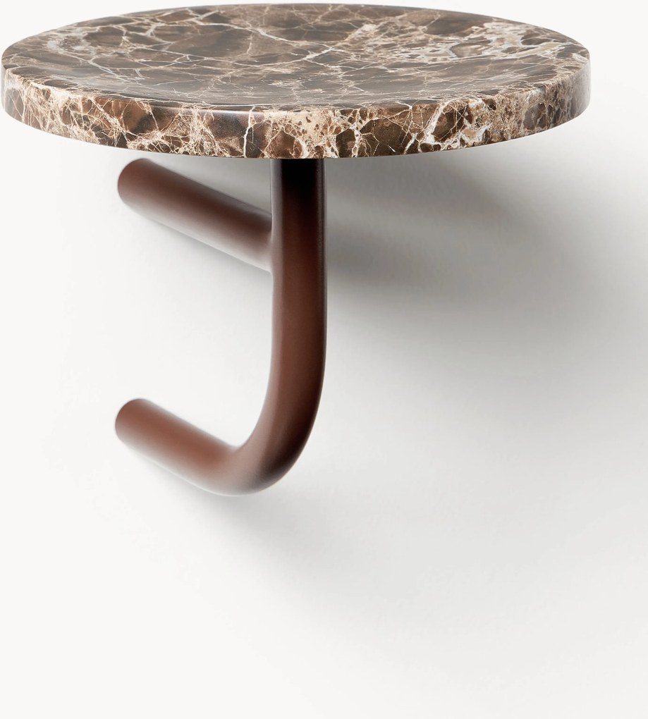 Kleine marmeren wandplank Disa met hangrail