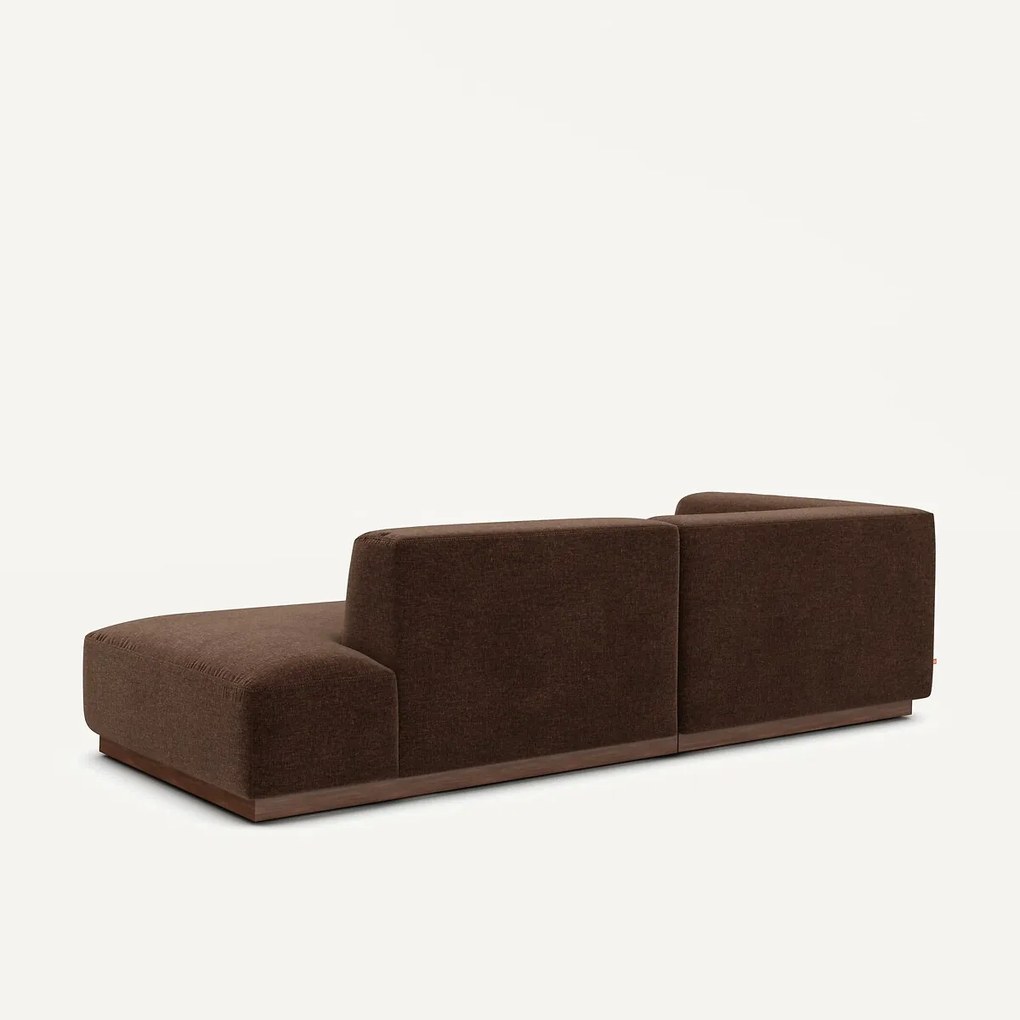 Linker hoekbank chenille fluweel, Jacopo